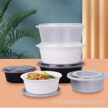 Voedingskwaliteit PP Wegwerp Plastic Microgolfkom/container